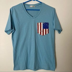 H2H Mens Tshirt Flag Pocket